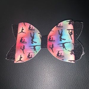 6/$12 gymnastics leather bow